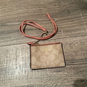 Coach wallet and lanyard